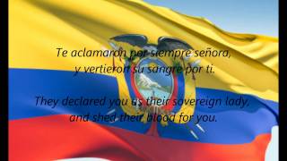 Ecuadorian National Anthem  quotSalve Oh Patriaquot ESEN [upl. by Dorise]