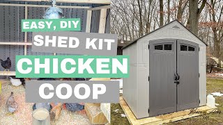 DIY Chicken Coop from a Resin Shed Kit [upl. by Aubreir283]