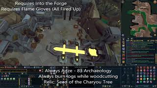 ALL RELIC LOCATIONS  EFFECTS  ARCHAEOLOGY RS3 [upl. by Otrebilif]