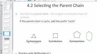 Chapter 4 Alkanes and Cycloalkanes Lesson 1 [upl. by Kellby460]