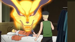 Kurama Tell Kawaki Naruto Past Naruto Teaches Kawaki to walk on Trees Sasuke Invade Kara Hideout [upl. by Past]