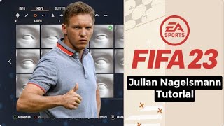 Julian Nagelsmann Fifa 23 Manager Face Tutorial [upl. by Amoritta289]