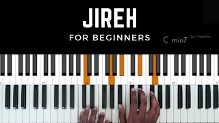 How to Play Jireh  Piano Tutorial [upl. by Frydman]