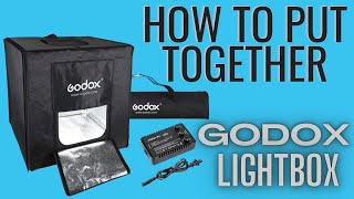 The best photo light box How to SETUP your Godox LST406080  60w Triple Light Mini Photo Studio [upl. by Leasa210]