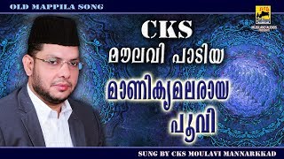 cks moulavi mannarkkad  CKS മൗലവി പാടിയ മാണിക്യമലരായ പൂവി  Malayalam Mappila Songs [upl. by Crisey]