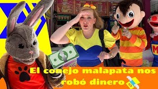 El conejo Malapata nos robó dinero  Bely y Beto [upl. by Eelirol]