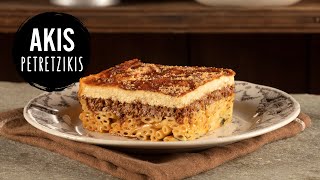 Pastitsio Greek Baked Pasta  Akis Petretzikis [upl. by Grosmark367]