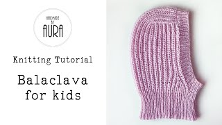 Knitting Tutorial  Balaclava for Kids [upl. by Erica]