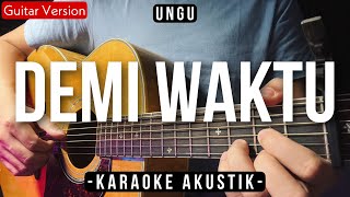 Demi Waktu Karaoke Akustik  Ungu Female Key  High Quality Audio [upl. by Falito]