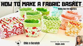 How to Make a Fabric Basket [upl. by Anitac]