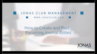 General Ledger  How to Create and Post Recurring Journal Entries [upl. by Chard254]