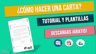 👉Cómo hacer una CARTA FORMAL o INFORMAL  Plantillas y Tutorial 2023 [upl. by Magbie]