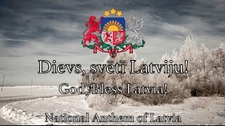 National Anthem Latvia  Dievs svētī Latviju [upl. by Haikezeh]