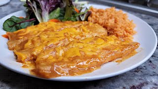 CHEESE ENCHILADAS  Andys Home Cafe Cheese Enchiladas [upl. by Ydennek]