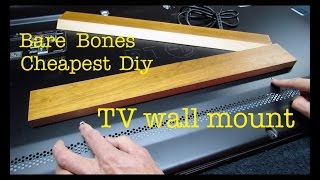 How to make ● CHEAPEST FLATSCREEN TV WALL MOUNT [upl. by Ettenna849]