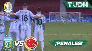 ¡Tanda de penales COMPLETA  Argentina 1321 Colombia  Copa América 2021  Semifinal  TUDN [upl. by Rustice]