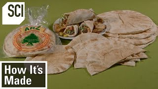 How To Make Pita Bread  How Its Made [upl. by Abehshtab]