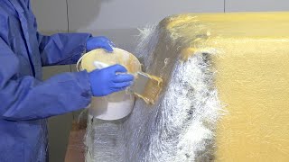 How to Laminate Large Composite Fibreglass Moulds [upl. by Aubrette]