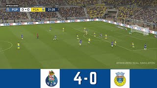 PORTO VS AROUCA 40  LIGA PORTUGAL 24  SIMULAÇÃOportugal [upl. by Cointon]