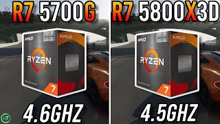 Ryzen 7 5700G vs Ryzen 7 5800X3D  Tested in 2023 [upl. by Gabbi]