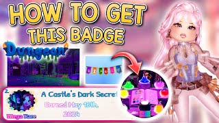 EASY HOW TO GET THE DUNGEON QUEST BADGE in ROYALE 🏰 HIGH  ROBLOX [upl. by Lawler247]