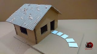 KARTONDAN EV YAPIMI  How To Make Cardboard House [upl. by Darlene]