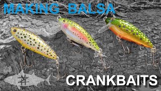 Making a small balsa crankbait [upl. by Yeleak]