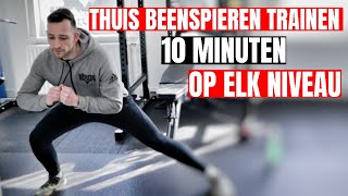 THUIS BEENSPIEREN TRAINEN 10 MINUTEN OP ELK NIVEAU [upl. by Airpac]