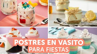 Postres en vasito para fiestas  Kiwilimón [upl. by Inattirb538]