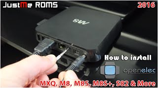 How To Install OpenELEC on MX2 MXQ M8 M8s M8s MINIX amp Beelink Android TV Box [upl. by Yornek176]