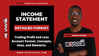 Trading Profit and Loss Account Format  Income Statement [upl. by Rotberg162]