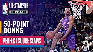 ALL 50Point Dunks In NBA Slam Dunk Contest History [upl. by Nowahs773]