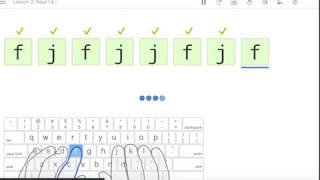 Typing Club  Tutorial  Lesson 2  Keys F and J [upl. by Acilejna]