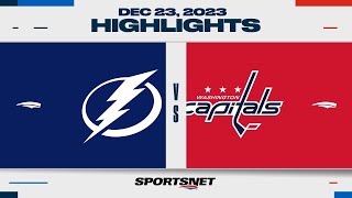 NHL Highlights  Lightning vs Capitals  December 23 2023 [upl. by Barris]