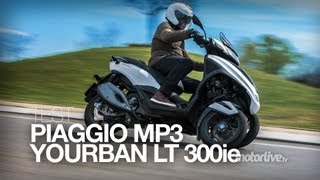 TEST  PIAGGIO MP3 YOURBAN 300 LT Sport [upl. by Nileuqcaj]