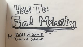 How To Find Molarity EASY steps w practice problems [upl. by Ghiselin]