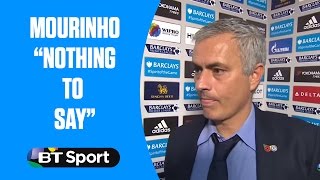 Jose Mourinho has quotnothing to sayquot after Chelsea are beaten 31 by Liverpool [upl. by Lishe169]