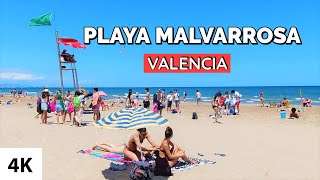 Valencia Malvarrosa Beach Summer 2021 Spain [upl. by Ahsenik684]