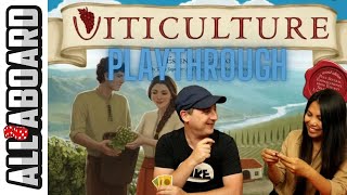 VITICULTURE  Board Game  2Player Playthrough  In the Grip of the Grape [upl. by Notyrb]