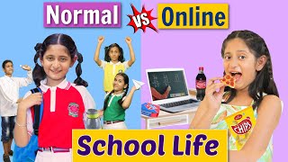 SCHOOL LIFE  Back To School vs Online  MyMissAnand [upl. by Spatola]