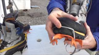 Fitting Petzl Leverlock Crampons to Climbing Boots [upl. by Stieglitz798]