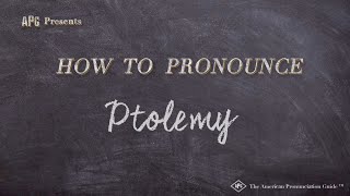 How to Pronounce Ptolemy Real Life Examples [upl. by Aneleve355]