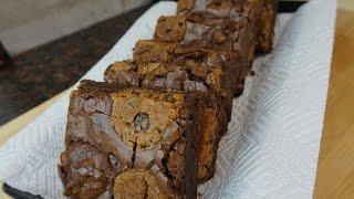 Easy Brookies  Chocolate Chip Cookie Brownies [upl. by Imugem839]