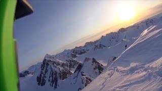 See skiers terrifying 1600foot fall off cliff [upl. by Asiled]