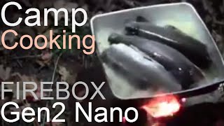 Trout Fishing DryBaking amp Camp Cooking on the 5quot amp Gen2 Nano Firebox Stoves [upl. by Deloris]