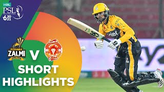 Short Highlights  Peshawar Zalmi vs Islamabad United  Match 10  HBL PSL 6  MG2T [upl. by Eppie]