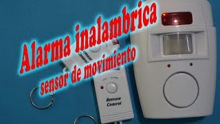 Alarma inalambrica sensor de movimiento [upl. by Hoffman]