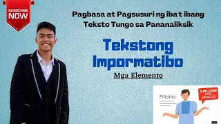 Tekstong Impormatibo  Mga Elemento [upl. by Eigroeg]