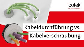 icotek Kabeldurchführung VS gewöhnliche Kabelverschraubung [upl. by Dahsraf407]