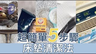 不用水洗！超簡易5步驟 床墊清潔法｜晚安奈特 床墊小講座 [upl. by Hanid]